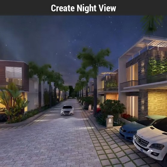 Create Night View Scene Create Night View Scene
