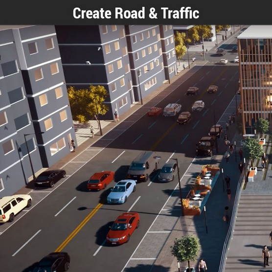 Create Road & Traffic Create Road & Traffic