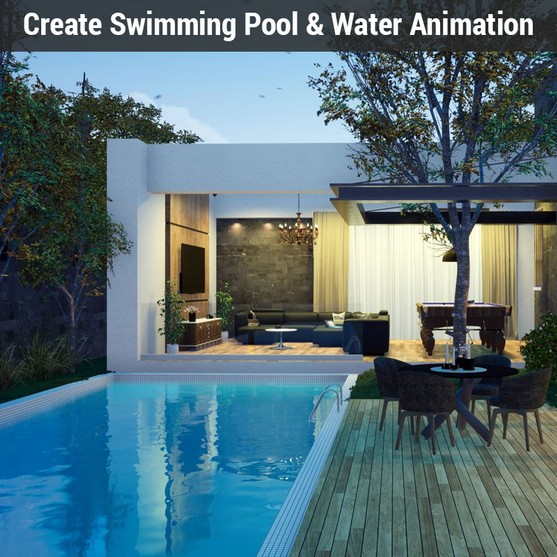 Create Swimming Pool & Water Animation