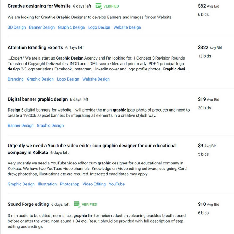Earn $20 to $200 per hour at Freelancer
